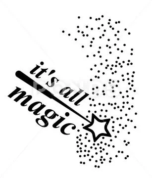 This is all magic wand magic vector Stock Illustration