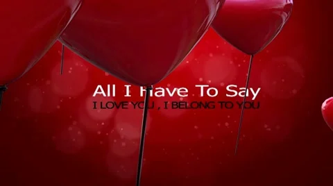 WITH ALL MY LOVE 스톡 After Effects