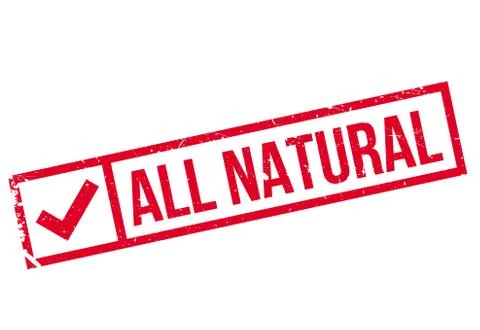 All natural stamp Stock Illustration