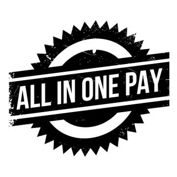 All In One Pay rubber stamp Illustration