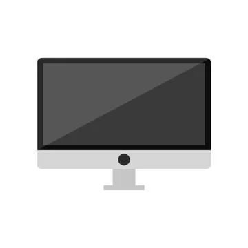 All In One PC Desktop Computer Stock Illustration