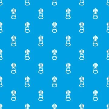 All in one zip pattern vector seamless blue 库存插图