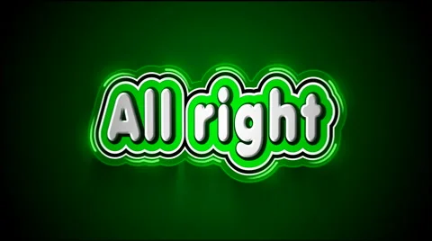 All right Label 스톡 동영상 1112375