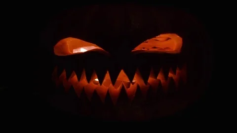 All Saints' Day, Halloween.  Pumpkin. Stock Footage 80973828