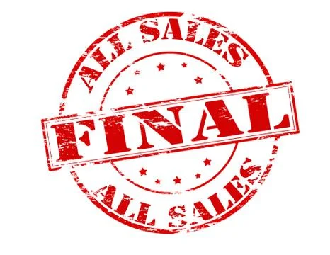 All sales final Stock Illustration
