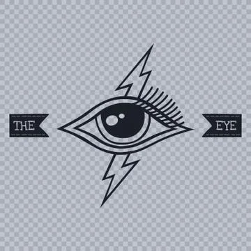 All seeing eye of horus Ilustração Stock