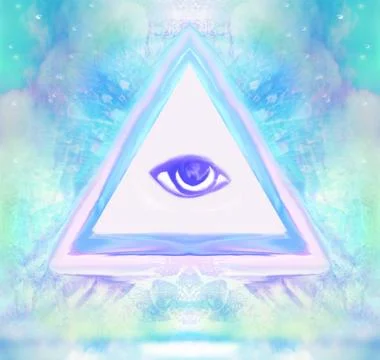 All seeing eye Stock Illustration
