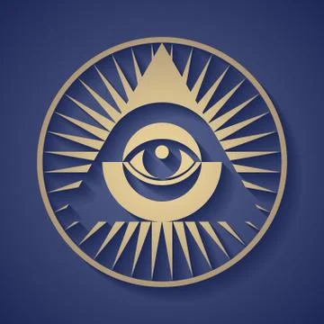 All seeing eye Stock Illustration