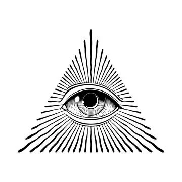 All seeing eye Stock Illustration