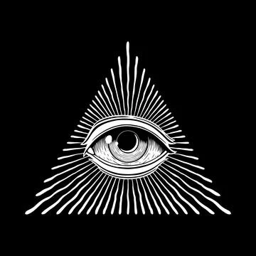 All seeing eye Stock Illustration