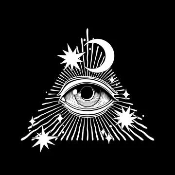 All seeing eye Stock Illustration