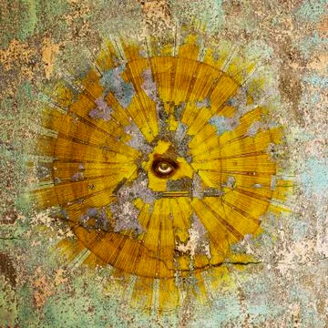 All-seeing eye Foto stock