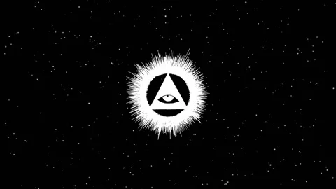 The All Seeing Eye of Providence flying through space Stock Footage 161785394