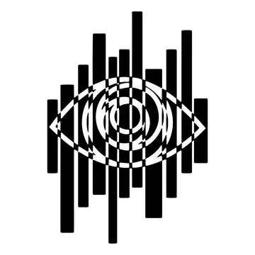 All Seeing Eye. Providence magic symbol in boho style. Astrology, occult and Stock Illustration