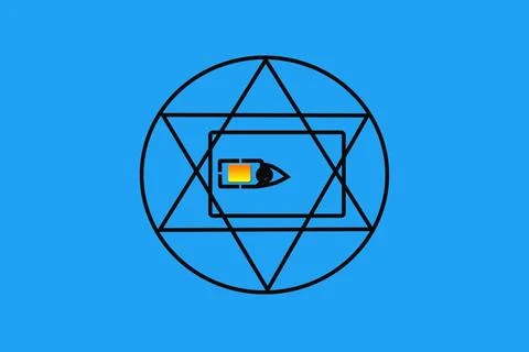  All-seeing eye in the SIM card All-seeing eye in the SIM card, triangle i... Stock Photos
