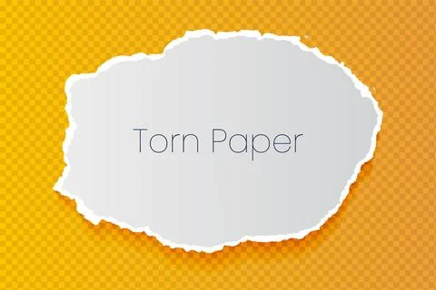 All side torn ripped paper sheet on transparent background vector Stock-Illustration