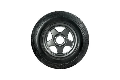 All terrain tire designed for use in all road conditions with alloy wheel i.. Stock Photos