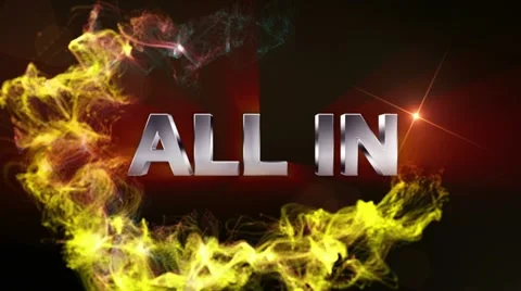 ALL IN Text in Particle (Double Version) - HD1080 Stock-Footage 11032828