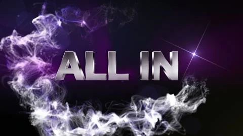 ALL IN Text in Particle (Double Version) Blue - HD1080 Stock-Footage 11101225