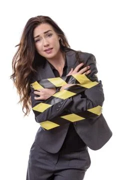 All tied up! Stock Photos