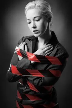 All tied up Foto stock