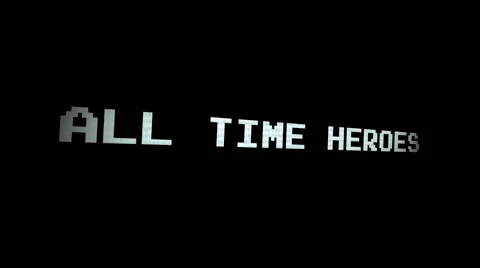 All Time Heroes 3D - Arcade game screen - Motion Graphic Loop Video stock 45617450