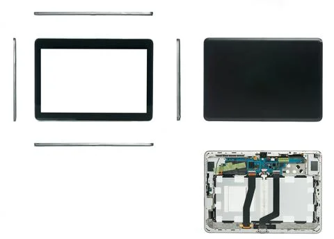 All views of electronic  tablet Stock Photos