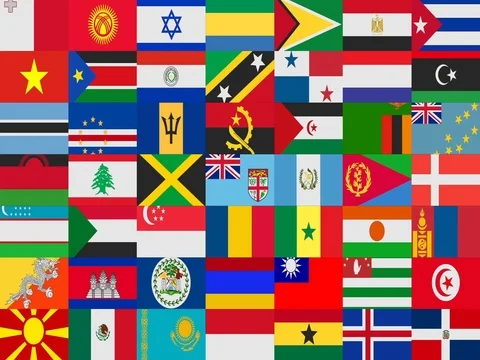 All World Flags Background Stock Footage 82673449