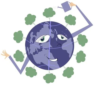 All the world is green Illustrazione stock
