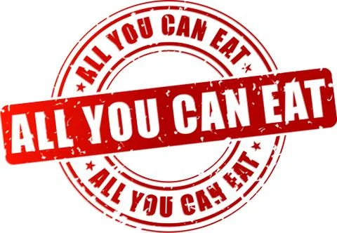 All you can eat Ilustración de archivo