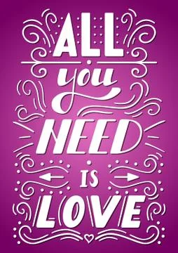 All you need is love Stock Illustration