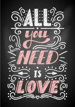 All you need is love Stock Illustration