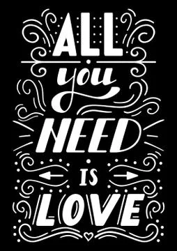 All you need is love Stock Illustration