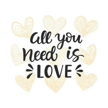 All You Need is Love Stock Illustration
