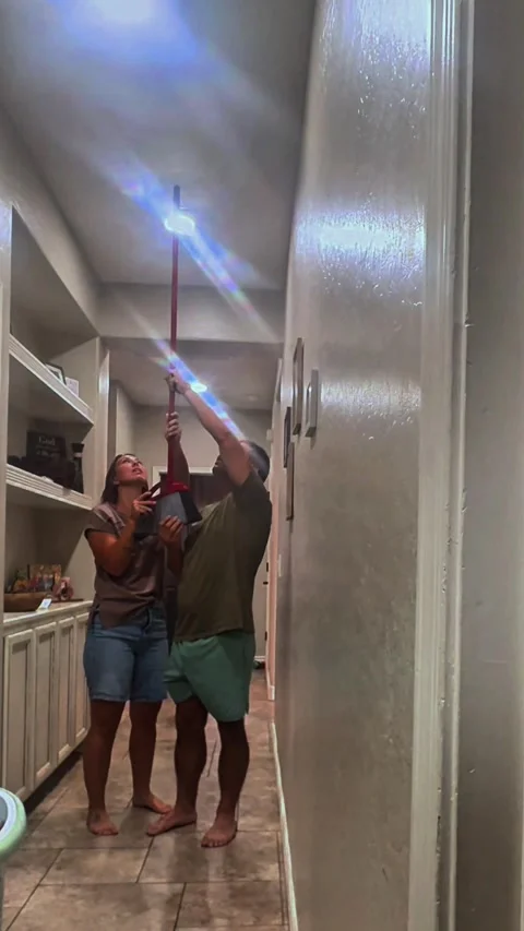 All You Need to Prank Mom Is a Broom and Bowl, Mesa, Arizona, USA - 07 Sep 2026 Stock-Footage 345608709