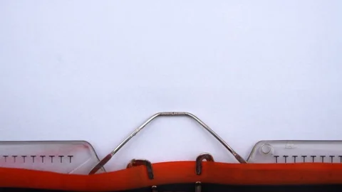All you need is summer - phrase printed on an old typewriter in red letters Stock Footage 126644017