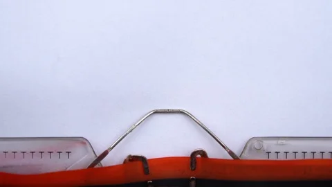 All you need is sun - phrase printed on an old typewriter in red letters Stock Footage 126644024