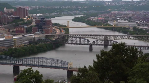 Allegheny River  Stock Footage 55682691