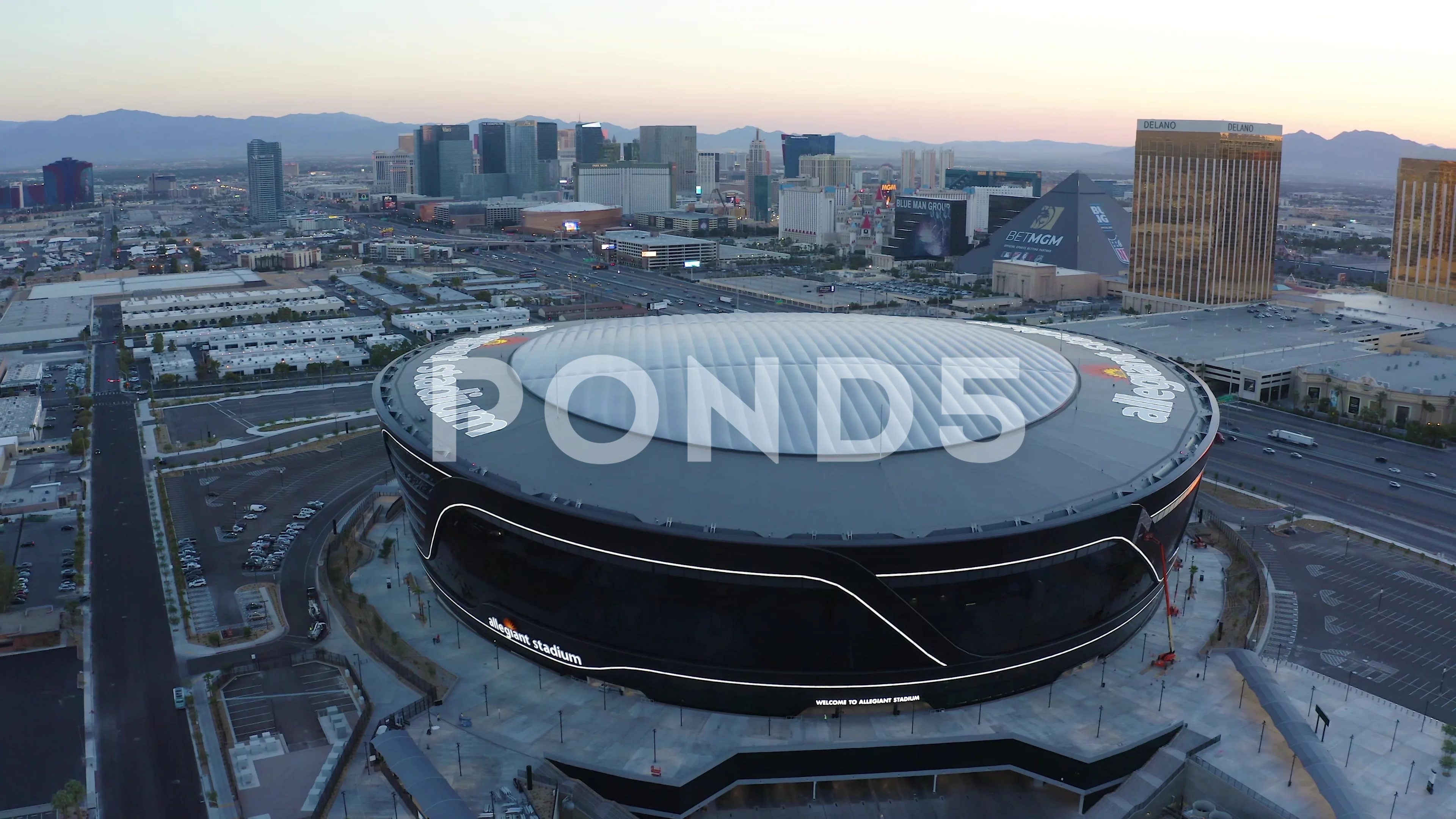 : Allegiant Stadium Las Vegas at Sunset Inside With Football  Field : Everything Else