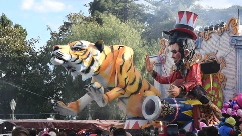 Allegorical Float Stock Footage 86666738