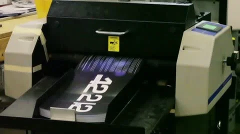 Allegra fold machine Stock Footage 10592257