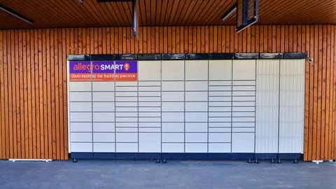 Allegro Smart parcel locker. Stock Photos