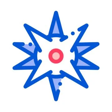 Allegry Organism Pathogen Vector Thin Line Icon Stock Illustration