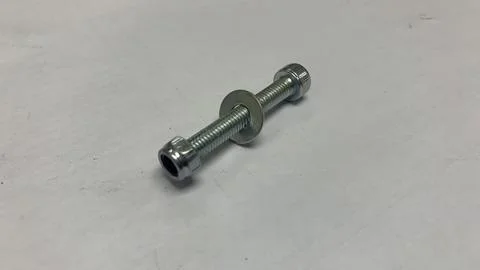 Allen key Bolt with lock nut,Tools,Silver Bolt Stock Photos