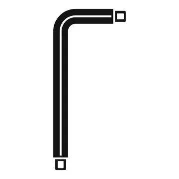 Allen key hex wrench tool icon illustration Ilustración de archivo