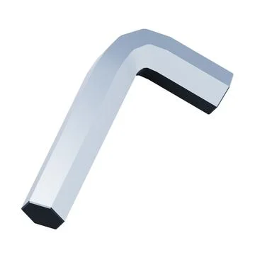 Allen key tool high quality 3D render illustration. Settings app design icon. Stock Illustration