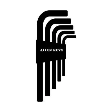 Allen keys icon Stock Illustration