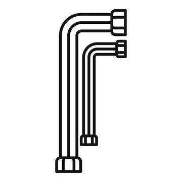 Allen keys set icon vector illustration Ilustración de archivo