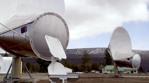 Allen Telescope Array  Radio Observatory Stock Footage 150681089