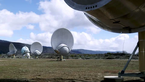 Allen Telescope Array  Radio Observatory Stock Footage 150681504